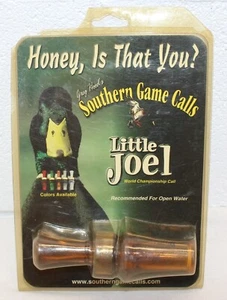 De colección Greg Hood Southern Game Call LITTLE JOEL, ¡nuevo! precintado! Color ámbar nuevo en paquete - Imagen 1 de 13
