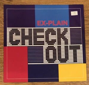 Ex-Plain~Check Out 12” Single Vinyl~ZYX RecordS~German Import~Unplayed~EX/EX - Picture 1 of 4