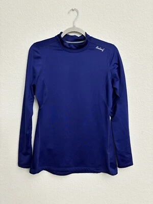 Camisa de entrenamiento Baleaf para correr talla M azul cuello falso manga larga Foto 1 de 4