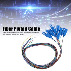 SC/UPC Fiber Pigtail Cable Sigle Mode 12-Cores SC Square Head with PVC Outer - Afbeelding 1 van 9