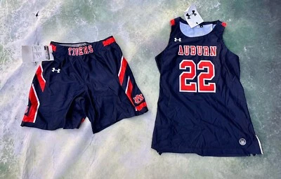 Camiseta de basquete feminina Under Armour NCAA Auburn Tigers #22 e shorts tamanho P. - Imagem 1 de 4