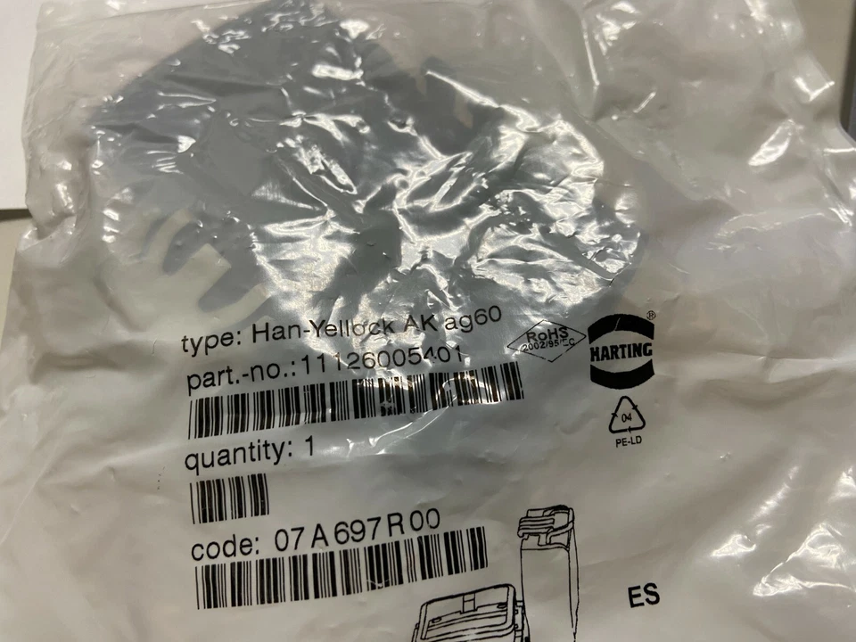 HARTING 11126005401. HAN-YELLOCK COVER FOR BH HOUSING - Image 1 of 1