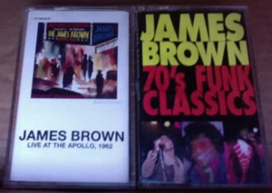 2 EX soul CASSETTE TAPE James Brown LIVE at the Apollo 1962 & 70's Funk Classics - Picture 1 of 5