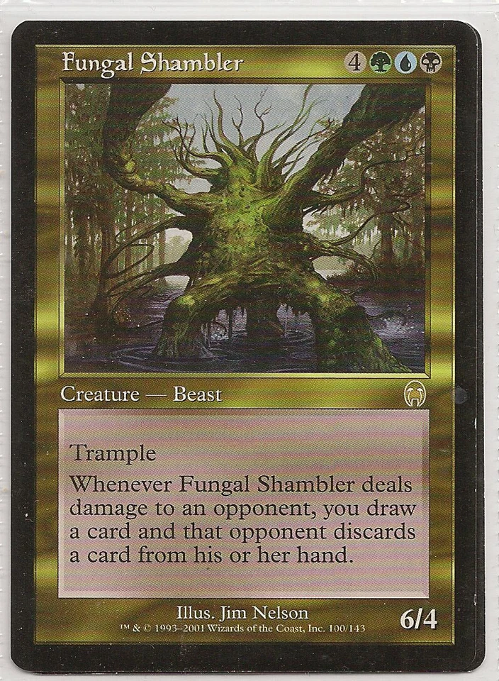 MTG - Apocalypse - Fungal Shambler - a rare gold creature-beast card - Image 1 of 1