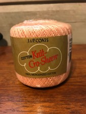J. & P. Coats (+Other Brands) - Knit Cro-Sheen Crochet Cotton - New Used Balls