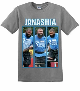 World's Strongest Man - Konstantine Janashia Tri-Image T-Shirt (XL) CLEARANCE - Picture 1 of 2