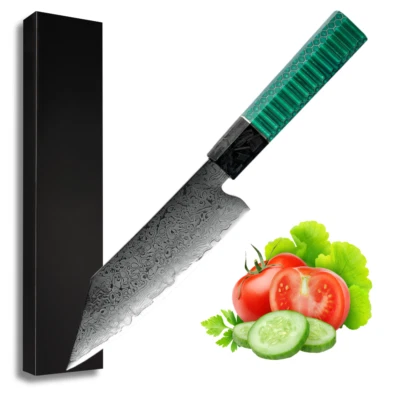 Cuchillo de Chef 5 pulgadas Bunka Cuchillo Acero Inoxidable Damasco Chef Japonés Cocina Utilidad Foto 1 de 4