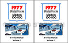 1977 Dodge Truck Shop Manual W and D 100-800 Pickup Warlock Power Wagon Service