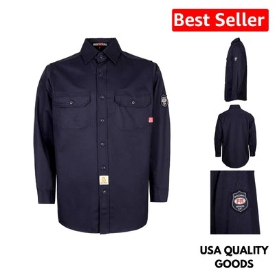 Camisa de soldadura ligera resistente al fuego para hombre - repelente al agua y manchas Foto 1 de 4