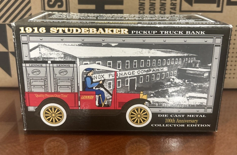 Lennox 1916 Studebaker Truck Diecast Coin Bank 100th Anniversary  - Image 1 of 1