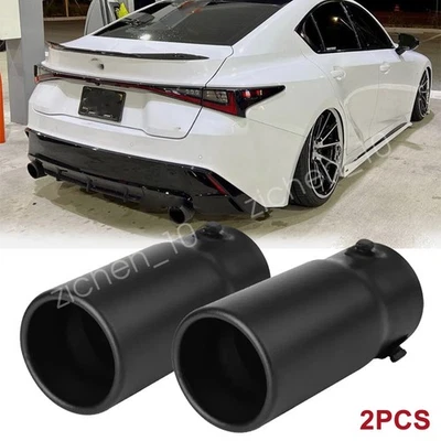 For Lexus IS300 IS200 Stainless Steel Black Rear Exhaust Pipe Tail Muffler Tip Foto 1 de 4