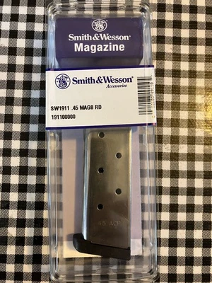 REVISTA SMITH & WESSON 8RD .45 NUEVA EN PAQUETE ORIGINAL DE FÁBRICA S&W1911 191100000 Foto 1 de 2