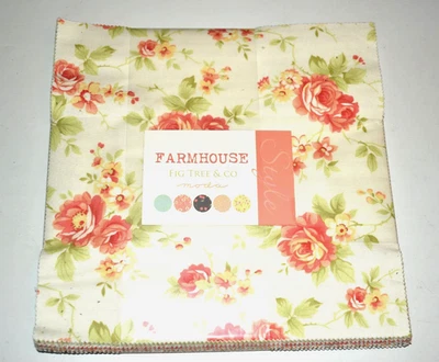 FARMHOUSE Fig Tree & Co. Moda Layer Cake 10" Squares Sew Quilt Craft  NEW - Image 1 of 2