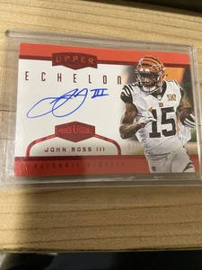 2017 Panini Plates & Patches - Upper Echelon John Ross #UP-JR Red /10 (AU, RC) - Picture 1 of 2