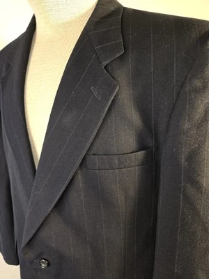 EVAN PICONE MENS WOOL SPORTS COAT BLAZER SUIT JACKET SIZE 42R NAVY PINSTRIPE - Image 1 of 4
