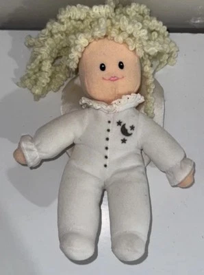 Princess Soft Toys 毛绒布 娃娃 月亮星星 睡觉 天使 卷发 11 英寸 — 第 1/4 张图片