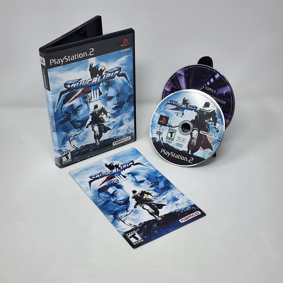 Soul Calibur III 3 (Sony PlayStation 2 PS2) CIB Complete w/ Demo Disc - Tested - Image 1 of 4