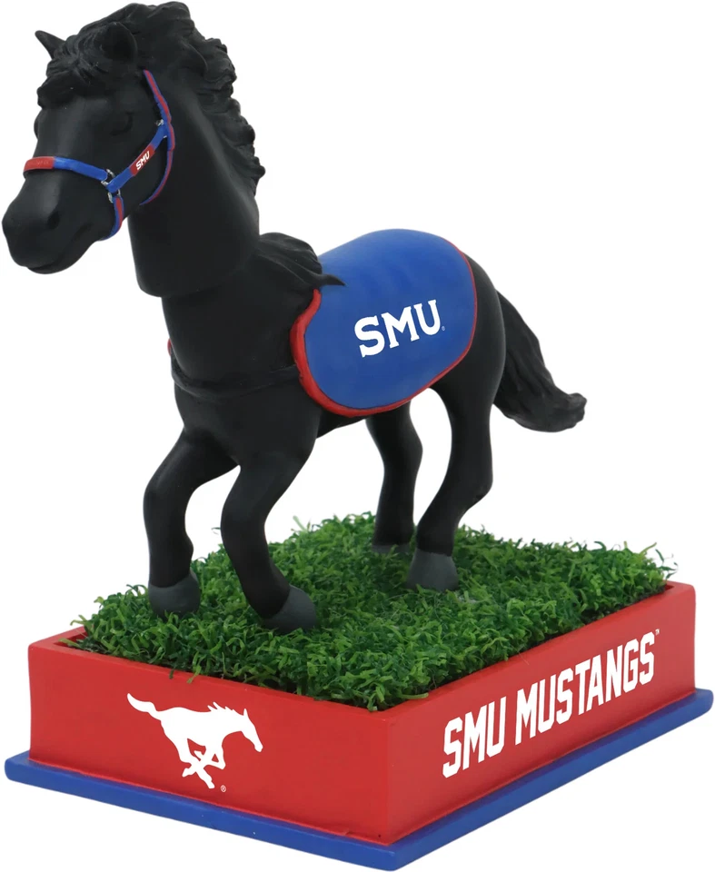 Peruna IX SMU Mustangs mascota viva Bobblehead NCAA College Foto 1 de 1