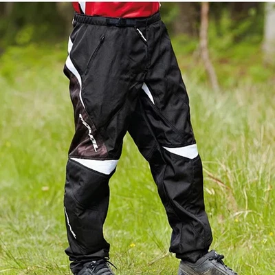 RIVAL Racing Youth M 码黑色白色 MX 摩托车越野越野越野自行车裤 — 第 1/4 张图片