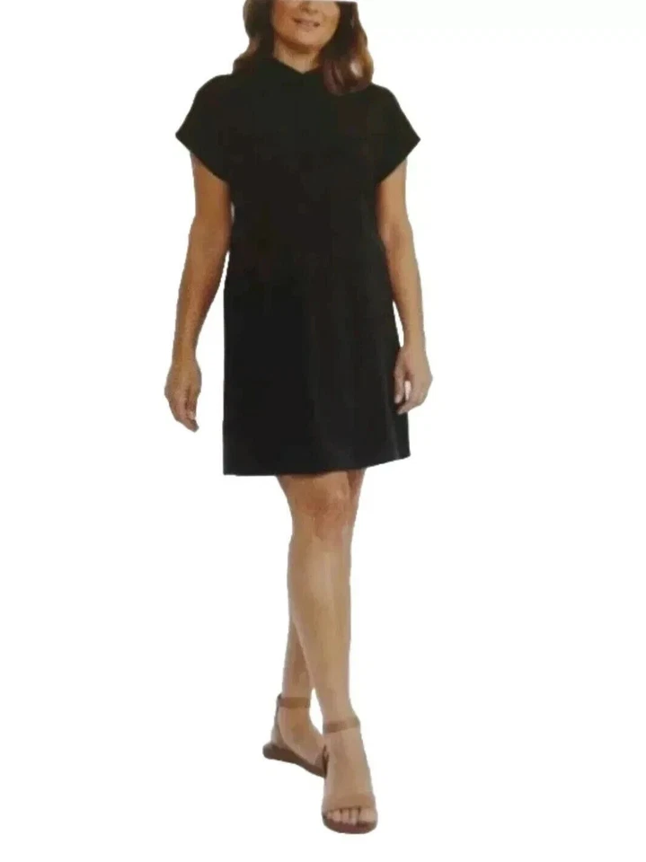 Womens Hi-Tec Black Short Sleeve Active Comfort Dress Size Large Adjustable