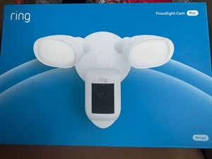 NEW Ring Floodlight Cam Wired Pro Outdoor Wi-Fi Retinal 2K Surveillance Camera - Picture 1 of 1