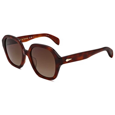 Gafas de sol Rag & Bone para mujer 53 mm marrón habana RNB1063-S-9N4-53 Foto 1 de 3