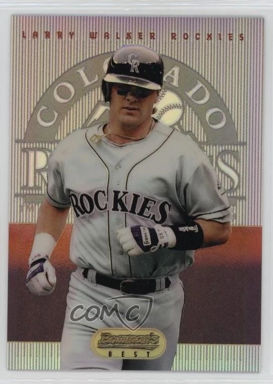1995 Bowman's Best Red Refractor Larry Walker #63 HOF - Image 1 of 2
