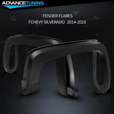 Fits 14-18 Chevy Silverado 1500 2500HD 3500HD OE Factory Style Fender Flares PP - Image 1 of 4