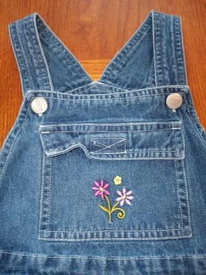 ВИНТАЖНЫЙ ARIZONA JEN CO МАЛЕНЬКАЯ ДЕВОЧКА JEAN ЮБКА SZ СРЕДНИЙ 5/6 - Изображение 1 из 4