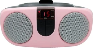 PROSCAN SRCD243 Portable CD Player with AM/FM Radio, Boombox (Pink) Pink  - Picture 1 of 1