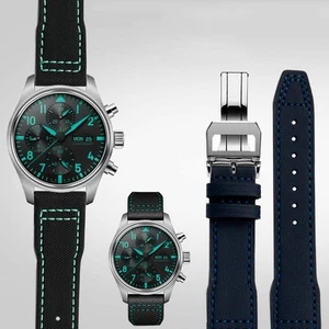 Cinturino orologio nylon per IWC Pilot Little Prince/Mercedes AMG Petronas F1 Mark 18 - Foto 1 di 34