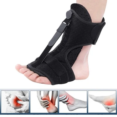 Adjustable Plantar Fasciitis Night Splint Foot Drop Orthotic Ankle Support Sport - Image 1 of 4