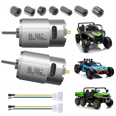 2PCS 24V RS555 12000 RPM Electric Drive Motor for Power Wheels Motor Upgrade,... - Image 1 of 4