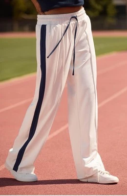 "Pantalones deportivos de pierna recta Daily Practice by Anthropologie pierna ancha 31"" largo S nuevos con etiquetas" Foto 1 de 4