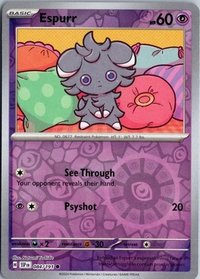 Espurr - SV08: Surging Sparks #084/191 Reverse Holo Common - Image 1 of 2