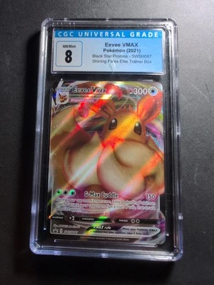 Eevee VMAX SWSH087 SWSH: Sword & Shield Promo Cards Holo - CGC 8 NM/MINT - Image 1 of 2