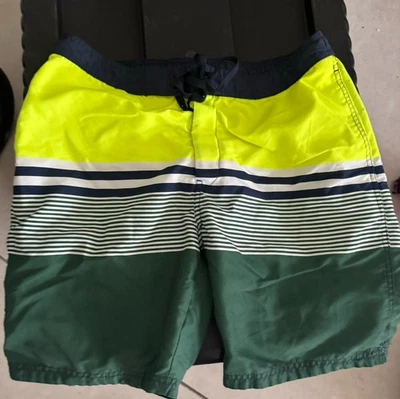 H&M Men’s Colorblock Swim Trunks Green Yellow Blue Size L - Image 1 of 3
