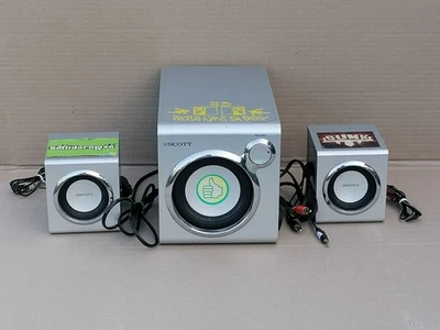 Sistema di altoparlanti Scott ADX35 color argento tre pezzi - Immagine 1 di 4