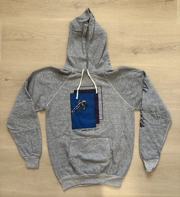 Vintage Olympics 1984 Hoodie Los Angeles Medium Pole Vault Movin On Sport Lase - Image 1 of 4