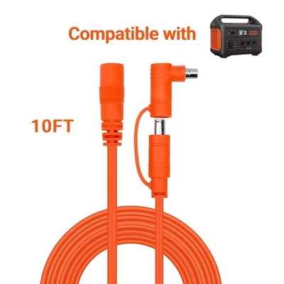 ZHAZPOR 8mm DC Extension Cable for Solar Generators for Aker,GZ Yeti,BLUETT,Jackery