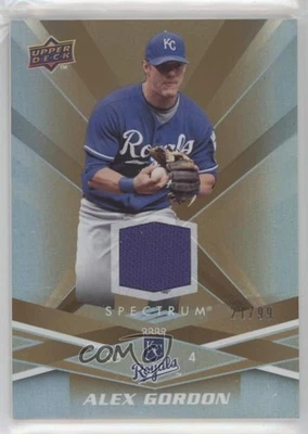 2009 Upper Deck Spectrum Gold Jersey /99 Alex Gordon #45 - Image 1 of 2