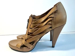 Harley Davidson Tan Leather  Margie Woman’s  9.5 Shoes New No Box - Picture 1 of 9