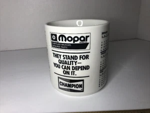 Mopar Chrysler Motor Genuine Parts 1988 Calendar Coffee Mug - Picture 1 of 9