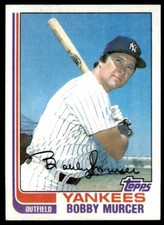 1982 TOPPS BOBBY MURCER . NEW YORK YANKEES #208