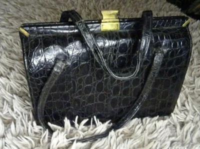 Sac à main ancien Croco?- Vintage- très rare- peut être unique - Photo 1/4