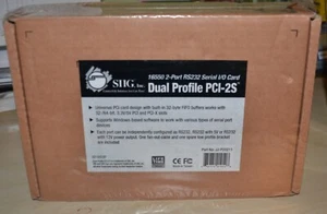 SIIG Dual Profile CyberSerial 2-Port RS-232 PCI Serial Adapter JJ-P20211 NEW - Picture 1 of 7