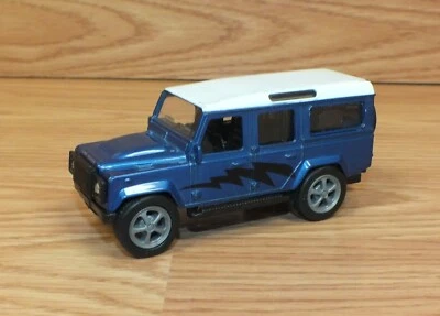 Genuine NewRay Land Rover Defender 110 Collectible Blue & White Model Toy Car - Image 1 of 4