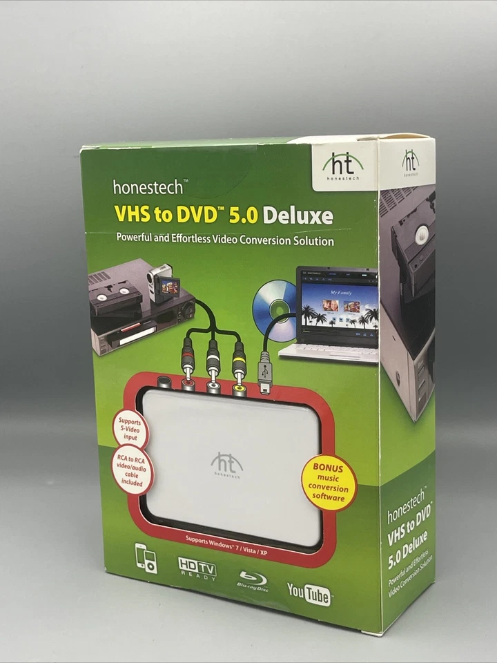 Honestech VHS to DVD 5 Deluxe (Retail) - Full Version for Windows 8066507