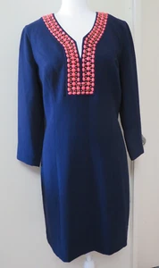 LILLY PULITZER BENNETT BEAD SHIFT DRESS, SZ 4 - Picture 1 of 11