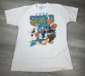 Vintage Space Jam T Shirt Tune Squad Basketball Looney Tunes Mens Size L - Picture 1 of 12